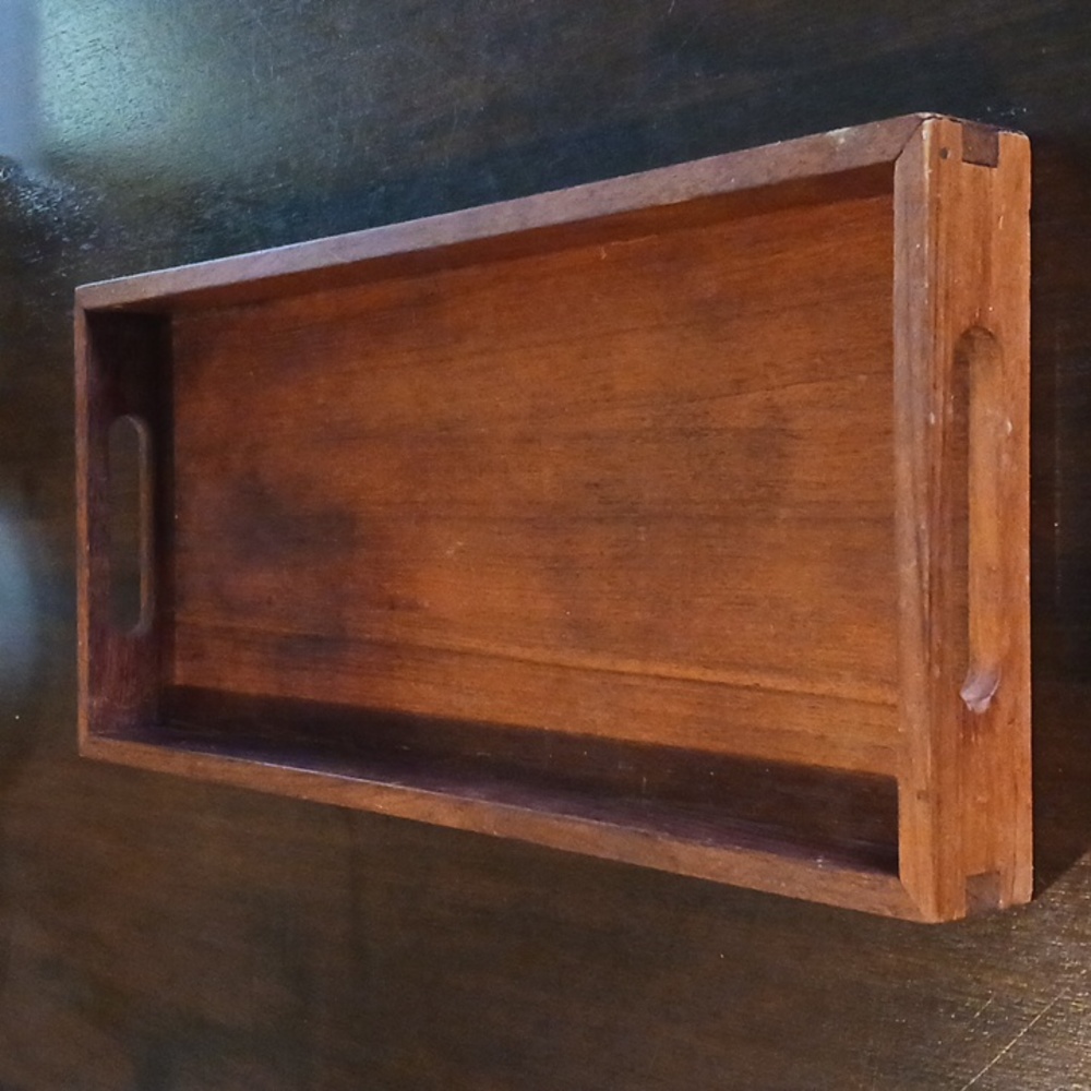 TRAY/Teak Wood 18x8 Kalmar Made in Thailand